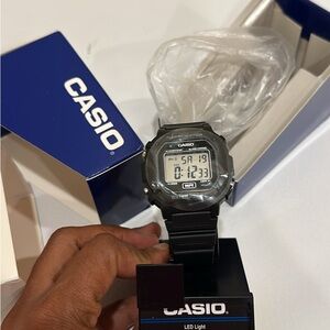 Casio Black and Silver Digital Timepiece
